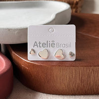 Kit Brincos Corações