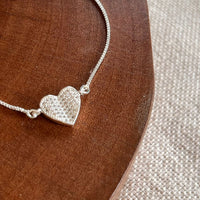 Pulseira Coração Zircônias Regulável