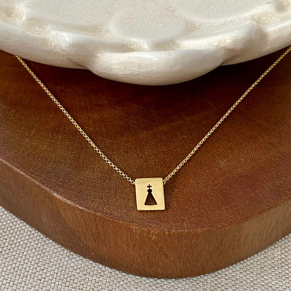 Colar Nossa Senhora Dourado
