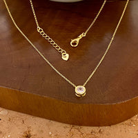 Colar Ponto de Luz Dourado