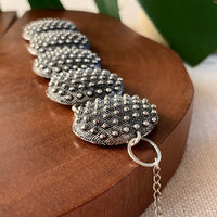 Pulseira Larga Prata Envelhecida
